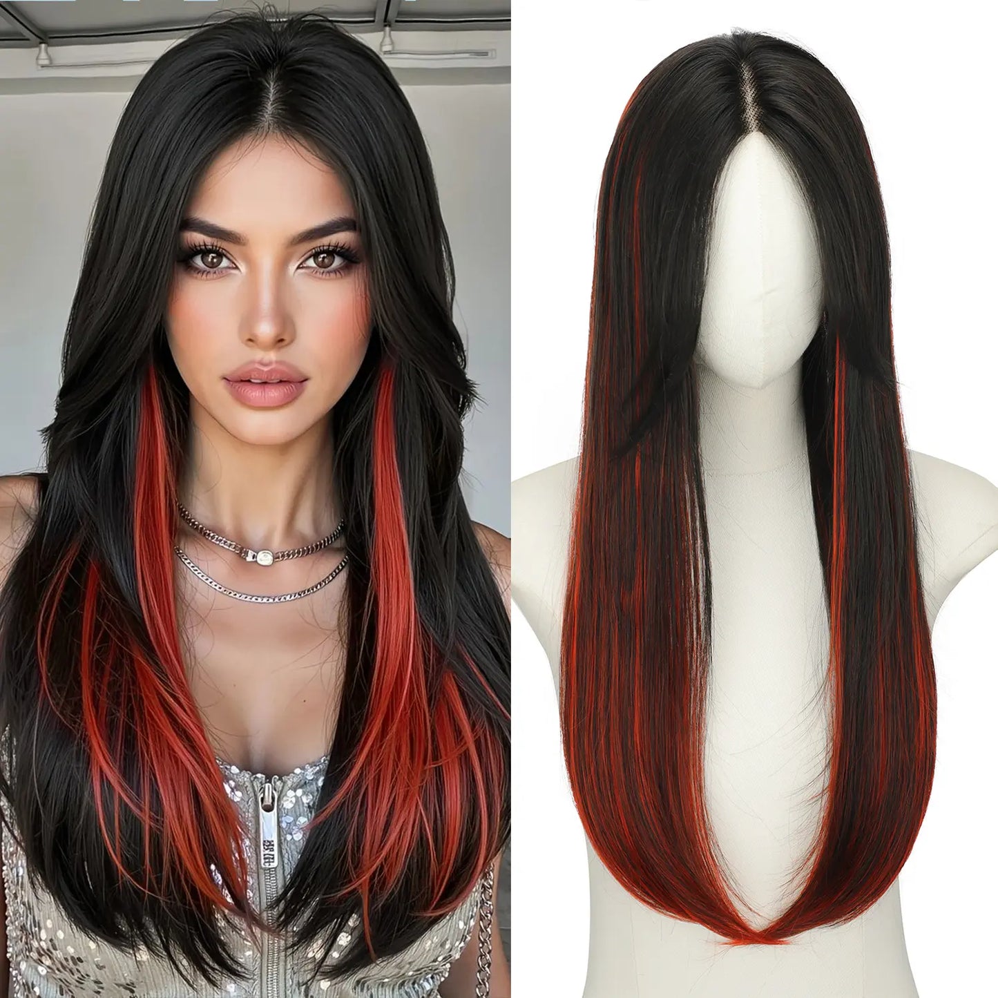 🔥Last Day 70% OFF✨Serenant™ Hair Topper Slightly Layered Synthetic Extensions No Wig