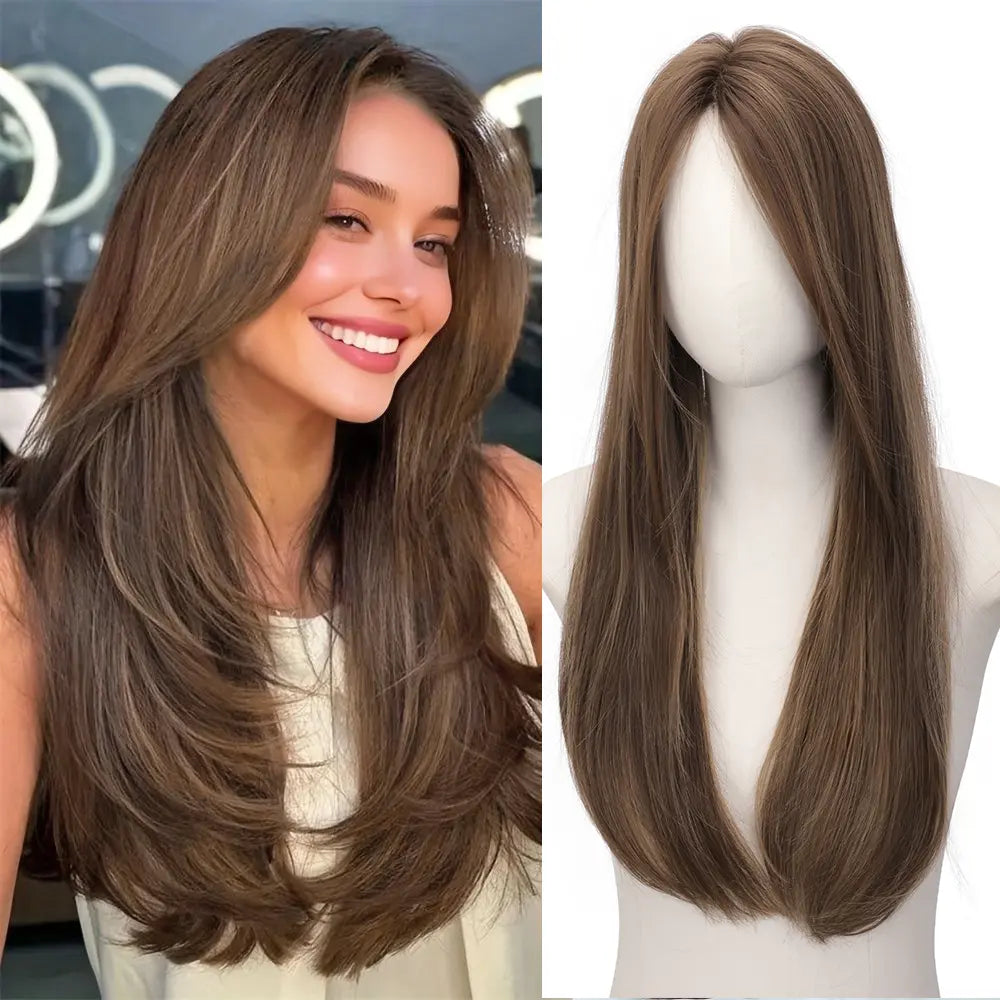 🔥Last Day 70% OFF✨Serenant™ Hair Topper Slightly Layered Synthetic Extensions No Wig