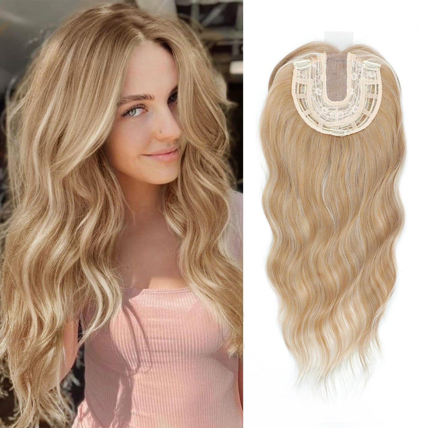 ⚡ Final Hours –💖2026 New Lightweight & Breathable Wavy Hair Topper