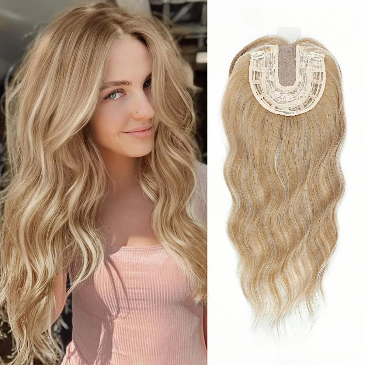 ⚡ Final Hours –💖2026 New Lightweight & Breathable Wavy Hair Topper