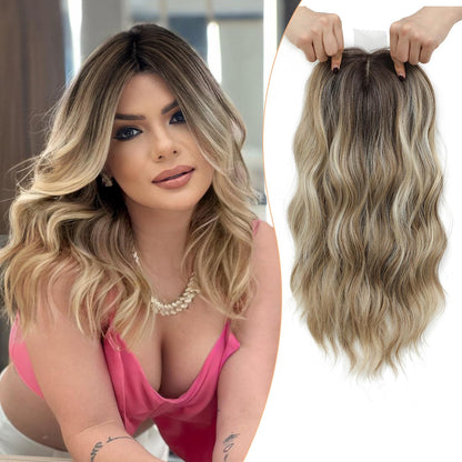⚡ Final Hours –💖2026 New Lightweight & Breathable Wavy Hair Topper