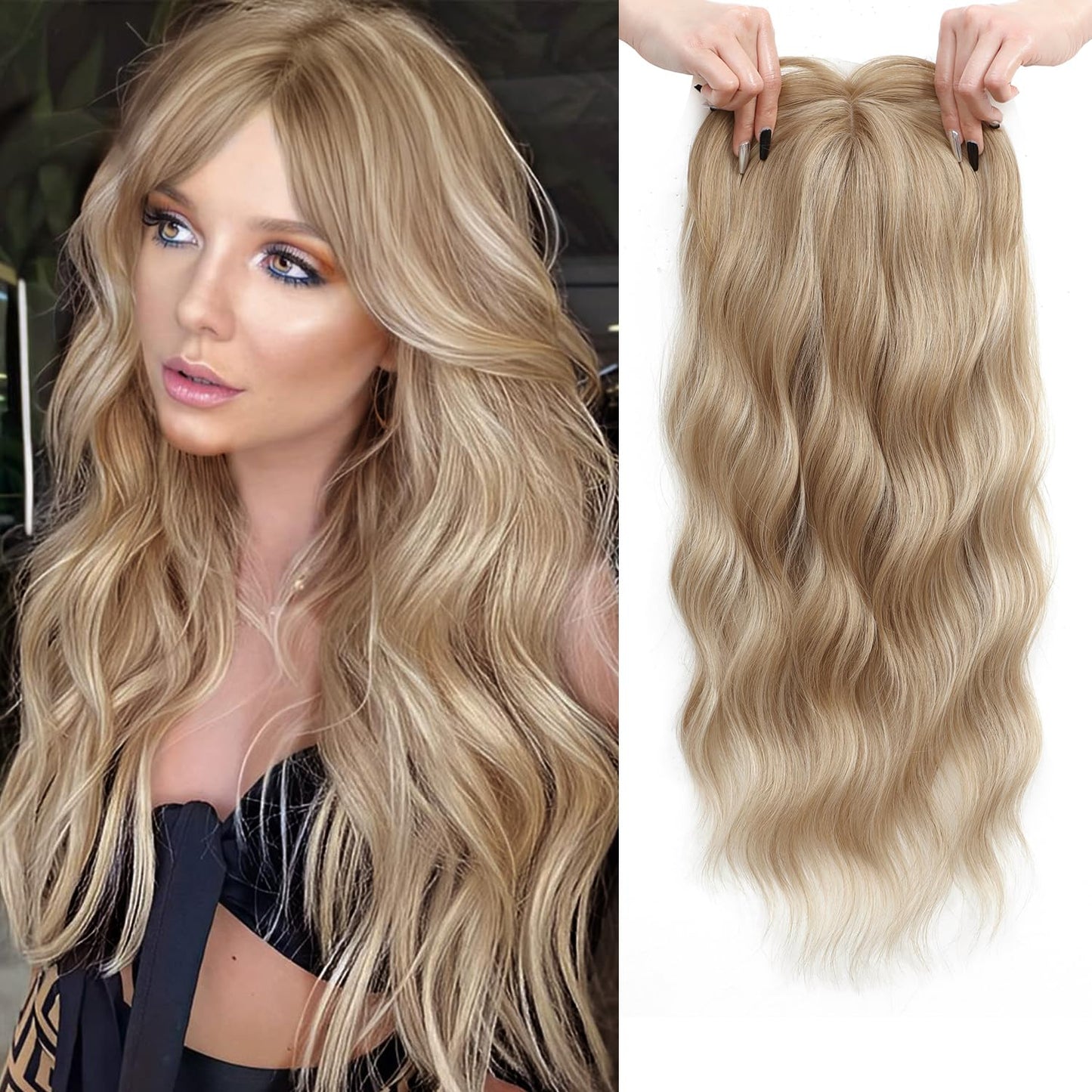 ⚡ Final Hours –💖2026 New Lightweight & Breathable Wavy Hair Topper