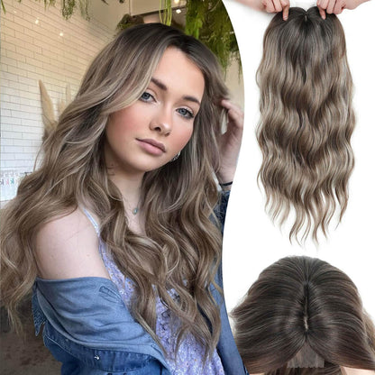 ⚡ Final Hours –💖2026 New Lightweight & Breathable Wavy Hair Topper