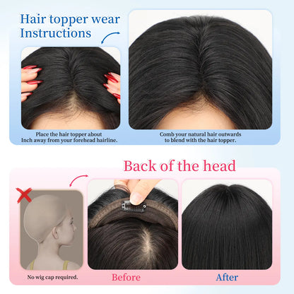 🔥Last Day 70% OFF✨Serenant™ Hair Topper Slightly Layered Synthetic Extensions No Wig