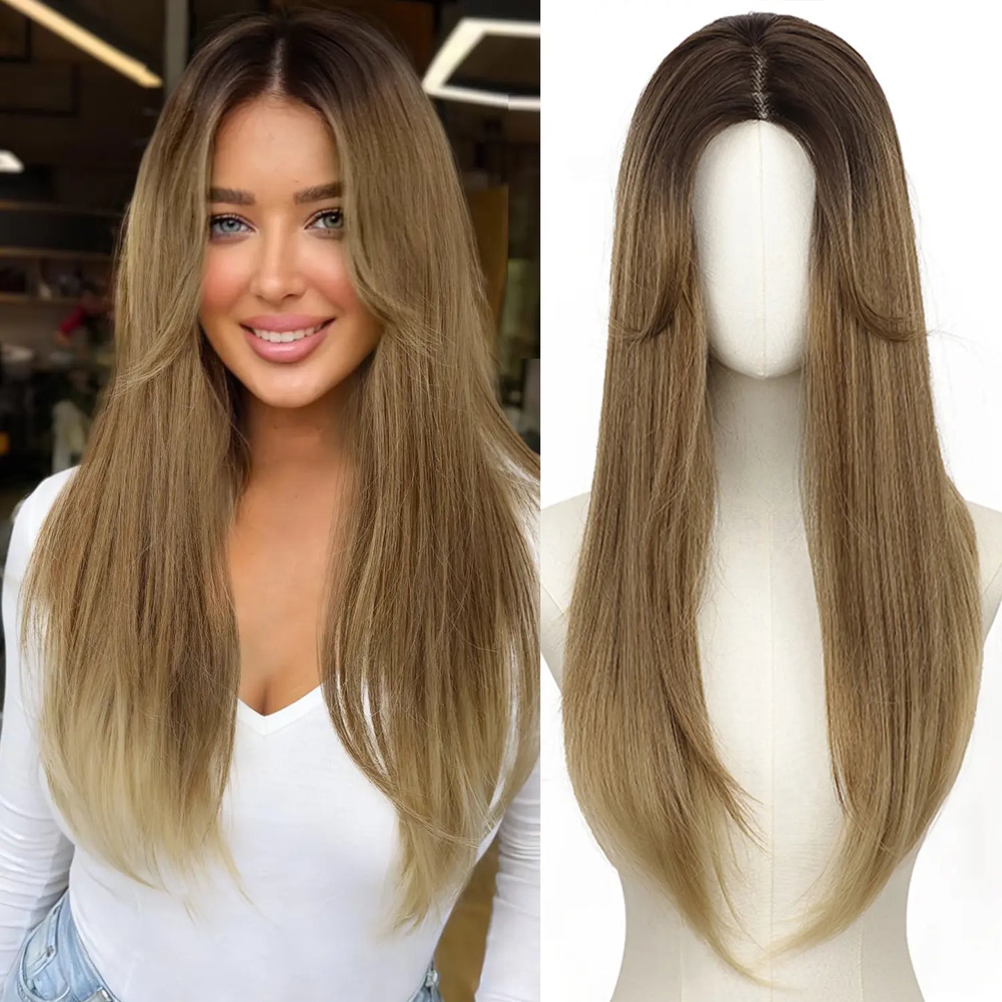 🔥Last Day 70% OFF✨Serenant™ Hair Topper Slightly Layered Synthetic Extensions No Wig