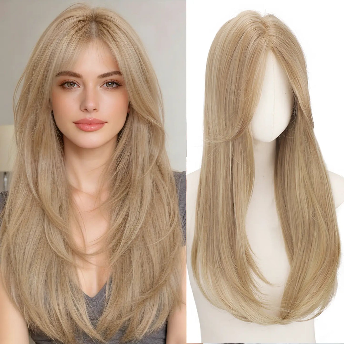 🔥Last Day 70% OFF✨Serenant™ Hair Topper Slightly Layered Synthetic Extensions No Wig