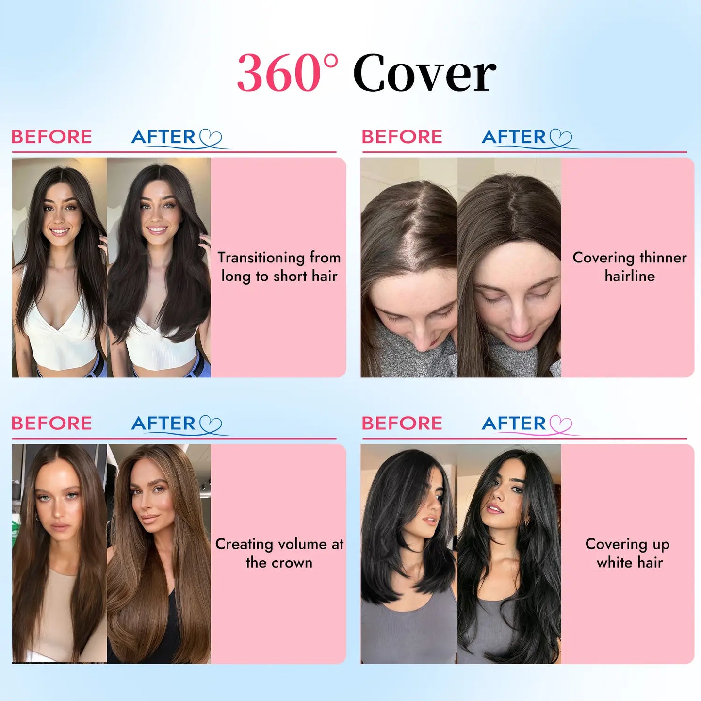 🔥Last Day 70% OFF✨Serenant™ Hair Topper Slightly Layered Synthetic Extensions No Wig