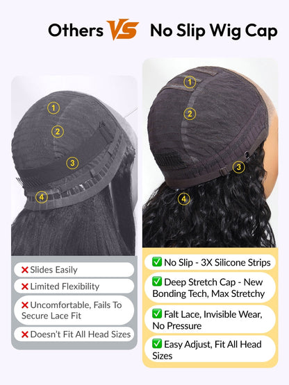 7x5 Pre Cut Long Voluminous Bouncy Curls With Side Parting Lace Wig With Invisi Drawstring