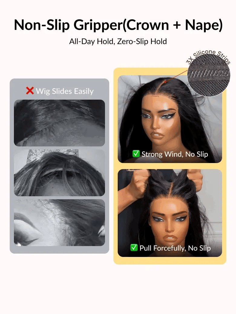 7x5 Pre Cut Water Wave Balayage Highlight Dark Roots Side Part Lace Wig With Invisi Drawstring